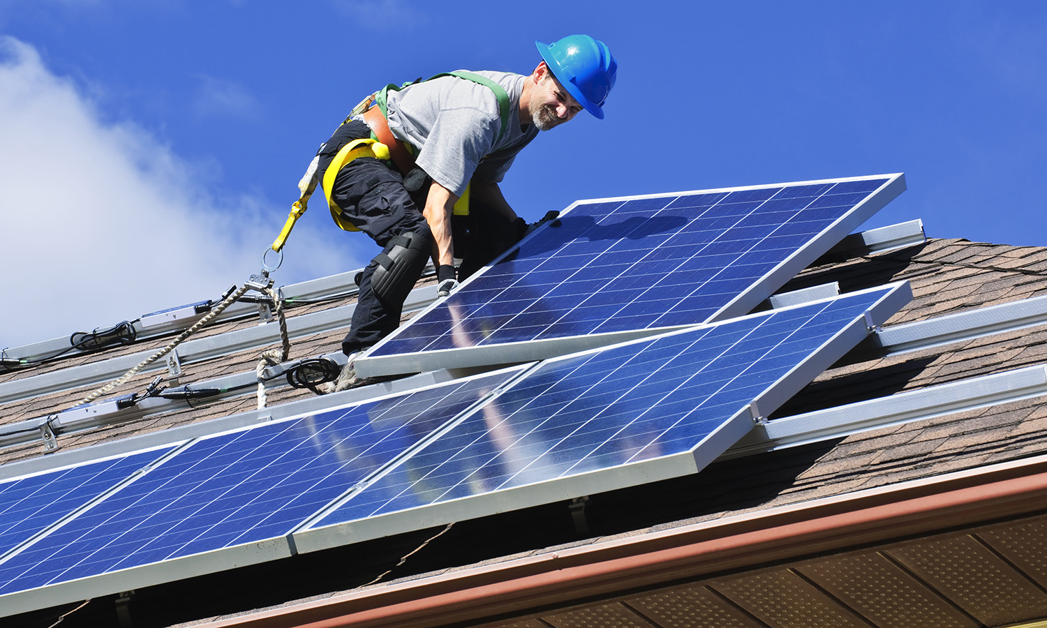 installing solar panels on roof
